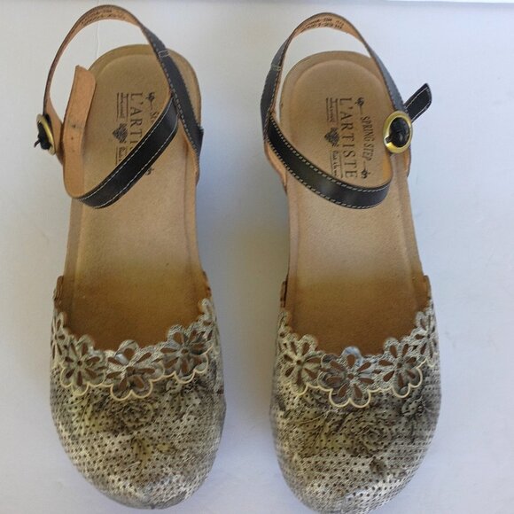 L'artiste leather clog/sandal 40 - Picture 1 of 8